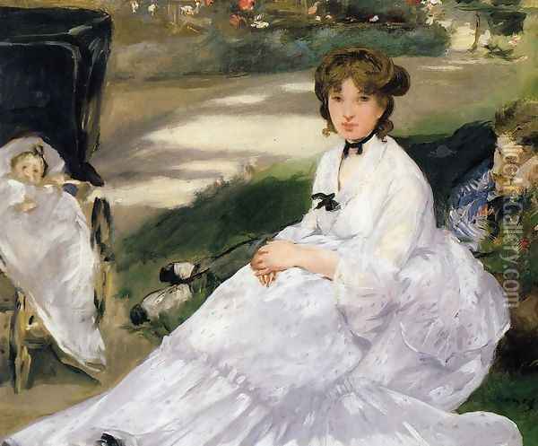 In the Garden Oil Painting - Edouard Manet