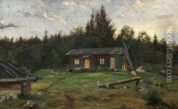 Skogstorp Oil Painting - Olof Arborelius