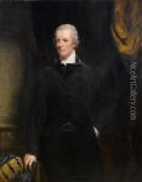 Portrait Of The Right Honourable William Pitt The Younger Oil Painting - John Hoppner