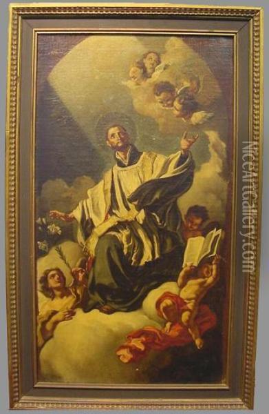Apotheosis Of St. Anthony Oil Painting - Francesco Solimena