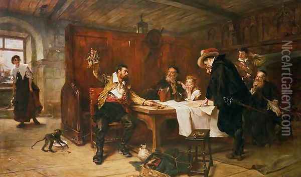 The Buccaneers Story Oil Painting - Robert Alexander Hillingford