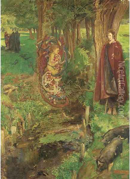 'Time and Chance Happeneth to All' I returned, and saw under the sun, that the race is not to the swift, nor the battle to the strong Oil Painting - John Byam Liston Shaw
