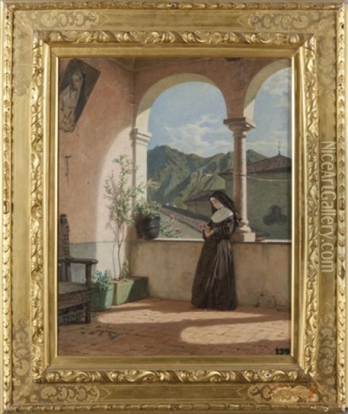 Santa Rita Oil Painting - Bartolomeo Giuliano