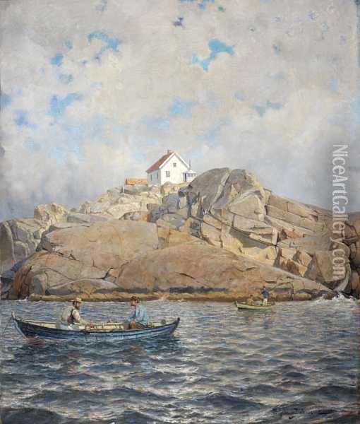 Stavaernsodden Oil Painting - Hjalmar Johnsen