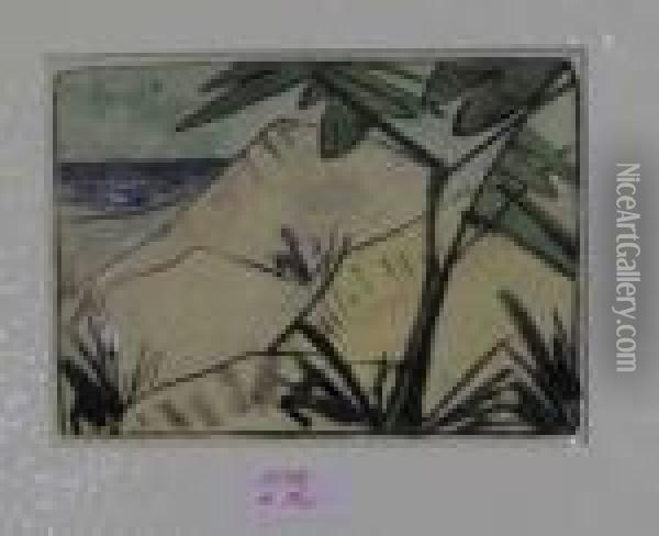 Dunen Auf Sylt Oil Painting - Otto Mueller