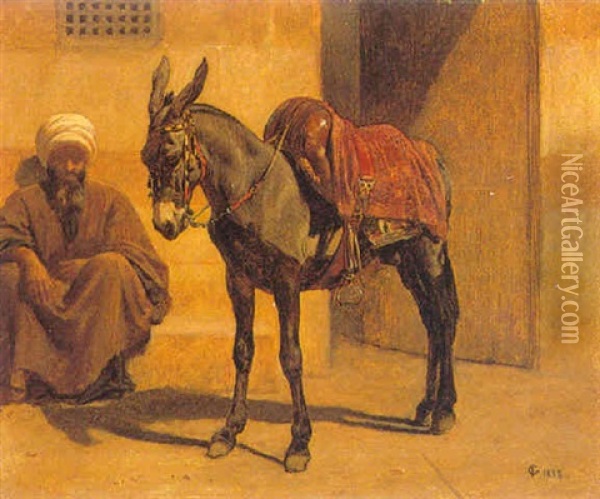 Waiting For Hire Oil Painting - Frederick Goodall