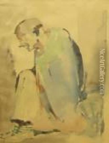 Man Talking To Himself Oil Painting - John Constable