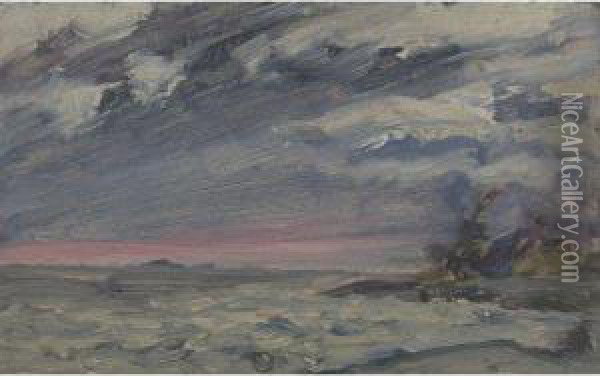 Stormy Weather, Georgian Bay Oil Painting - James Edward Hervey MacDonald