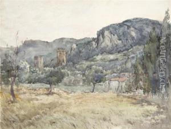 Paysage Du Sud De La France Oil Painting - William Georges Thornley