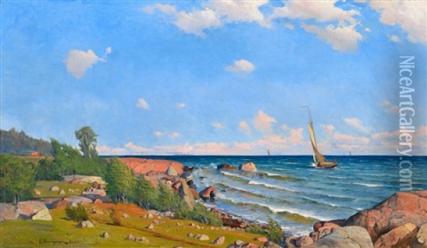 Archipelago Oil Painting - Erik Abrahamsson