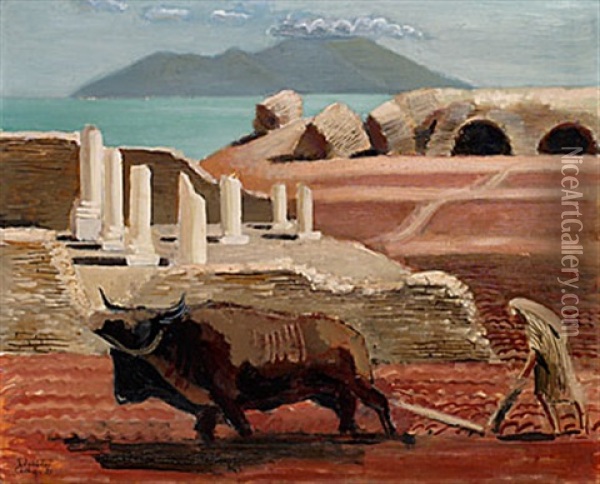 Carthage Oil Painting - Ewald Dahlskog