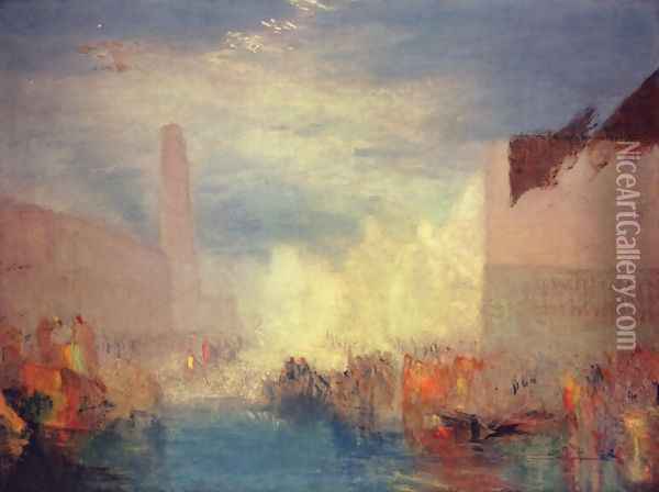 Venice. Opinion of the Piazzetta Oil Painting - Joseph Mallord William Turner