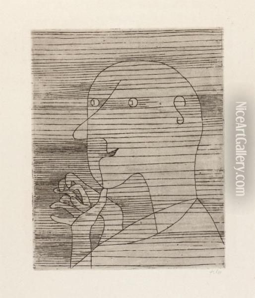Rechnender Greis Oil Painting - Paul Klee