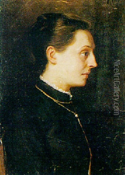 Portrait Of Madame Lihoratka Oil Painting - Fjodor Ivanovitch Rerberg