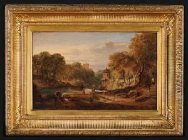 Paesaggio Fluviale Con Figure Oil Painting - Sir David Wilkie
