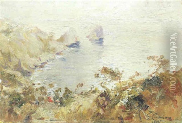 Mare Di Capri Oil Painting - Giuseppe Casciaro