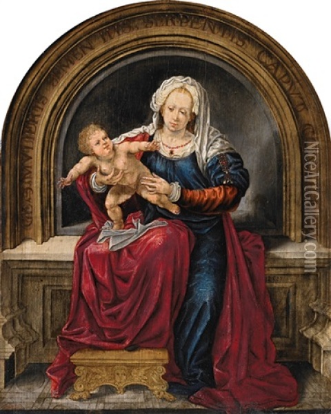 Madonna Mit Kind Oil Painting - Jan Gossaert