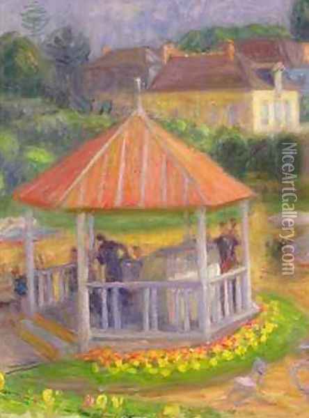 Bandstand Oil Painting - William Glackens