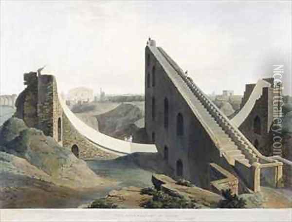 The Observatory at Delhi 2 Oil Painting - Thomas & William Daniell