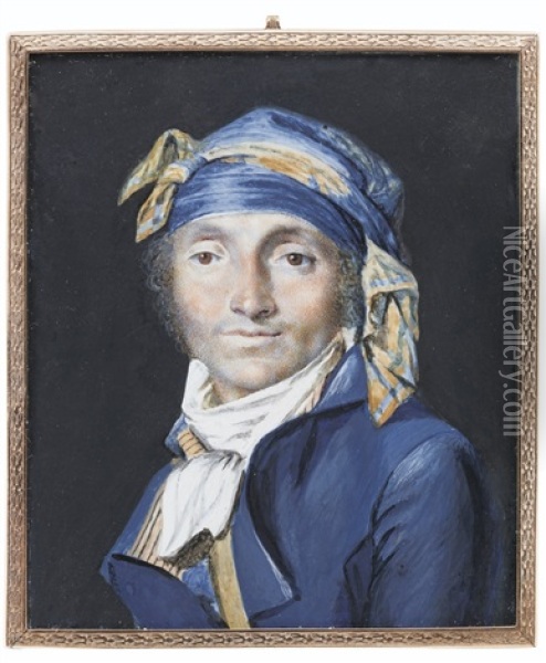 Portrait D'un Homme En Costume De Chasse Oil Painting - Jean-Baptiste Isabey