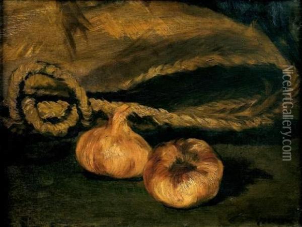 Un Cabas Et Des Oignons Oil Painting - Edouard Manet