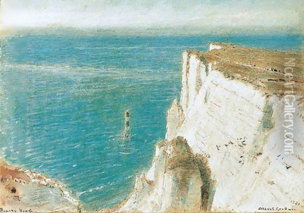 Beachy Head, Sussex Oil Painting - Albert Goodwin
