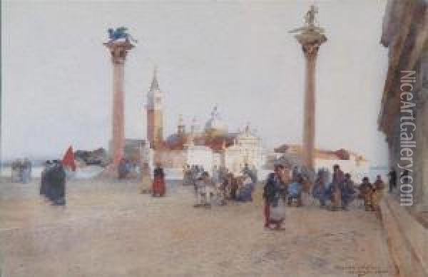 View Of Venice Oil Painting - Charles John Watson