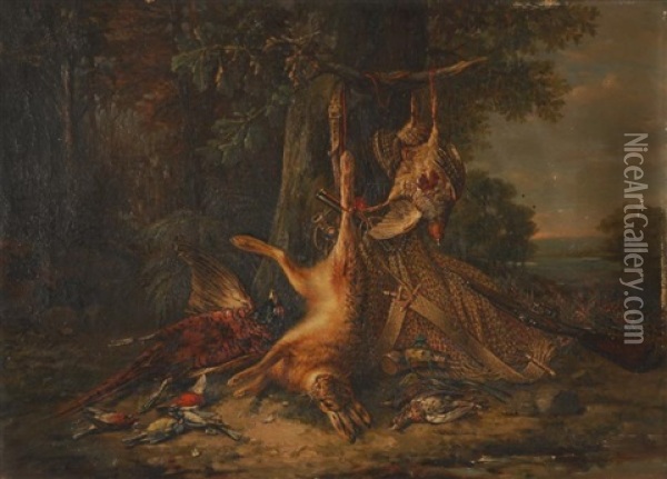 Trophee De Chasse Oil Painting - Francois Joseph Huygens
