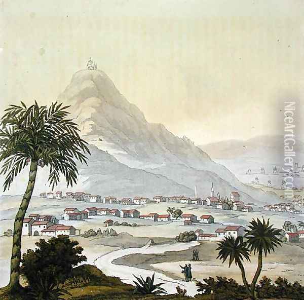 A view of the township of Lima Peru Oil Painting - Humboldt, Friedrich Alexander, Baron von
