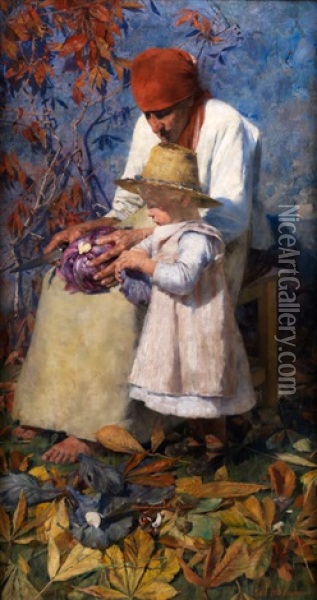 Herbstsonne, 1903 Oil Painting - Karl Hartmann