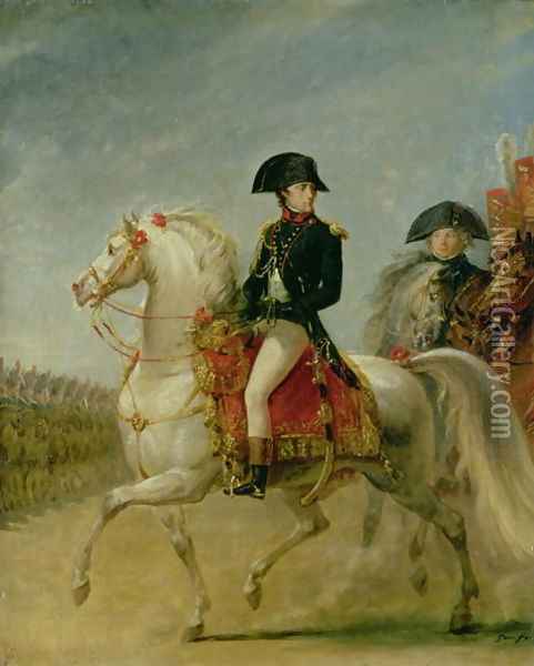 General Bonaparte 1769-1821 Reviewing the Troops Oil Painting - Antoine-Jean Gros