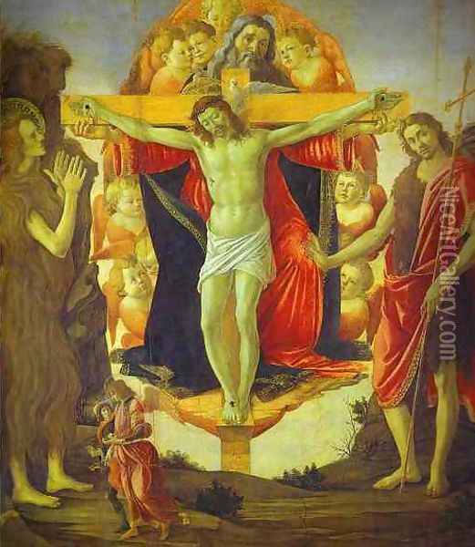The Holy Trinity Oil Painting - Sandro Botticelli