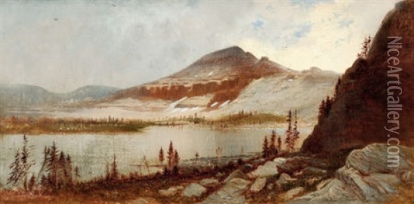 Lake Lal, Uinta Mountains Oil Painting - Gilbert Munger