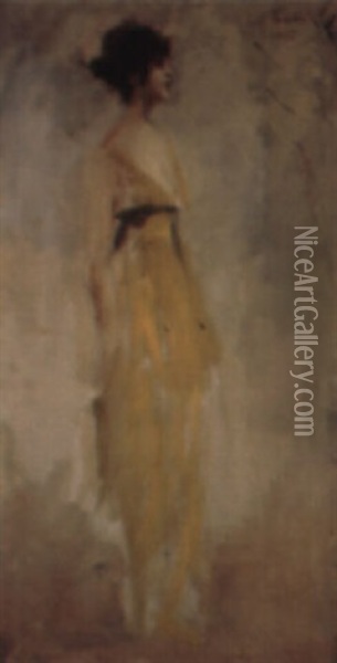 Nainen (kvinna) Oil Painting - Prince Paolo Troubetzkoy