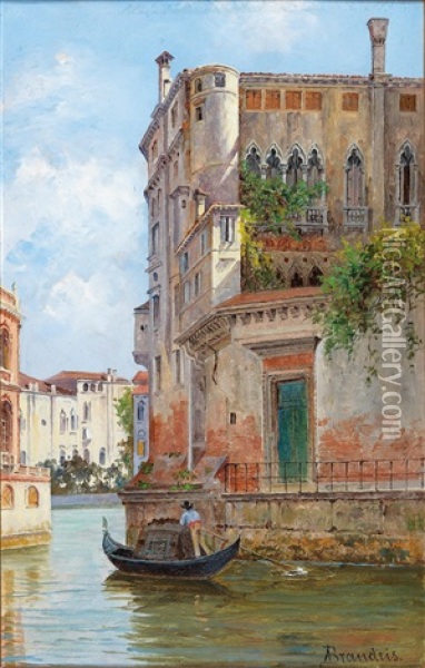 Palazzo Contarini, Venice Oil Painting - Antonietta Brandeis