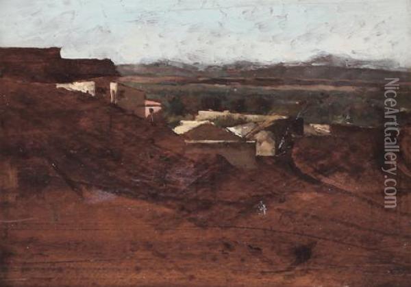 Alba Sui Tetti Oil Painting - Giuseppe Danieli