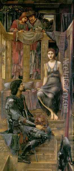 King Cophetua and the Beggar Maid Oil Painting - Sir Edward Coley Burne-Jones