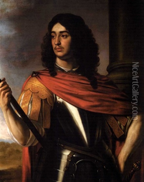 Portrait Of Edward Prince Palatine Oil Painting - Gerrit Van Honthorst