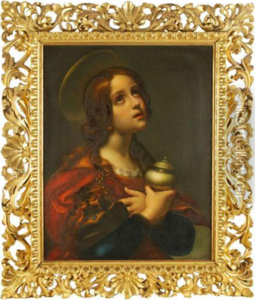 An Angel Of The Annunciation Oil Painting - Carlo Dolci