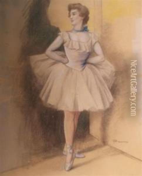 A Ballerina Oil Painting - Charles Maurin