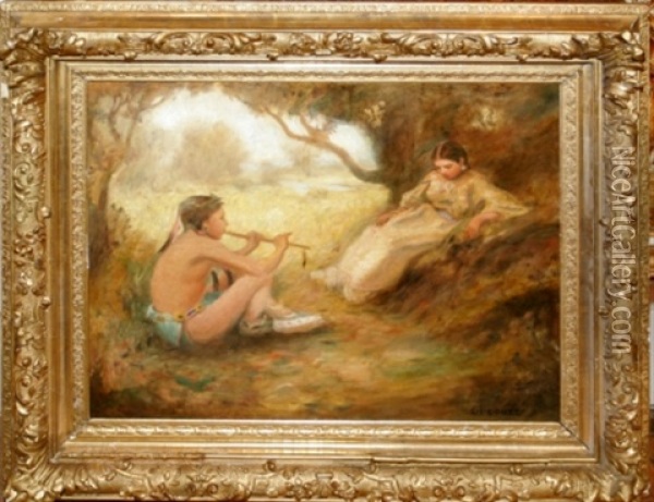 Lovers Oil Painting - Eanger Irving Couse