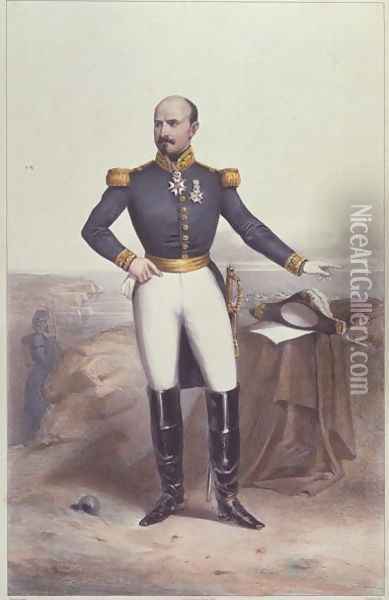 General Louis Jules Trochu 1815-96 Oil Painting - Jean Baptiste Perrot