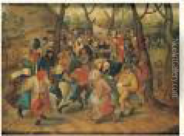 La Danse De Noce En Plein Air Oil Painting - Pieter The Younger Brueghel