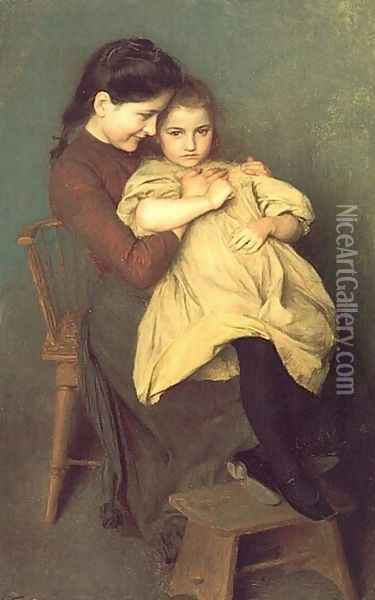 Chagrin d'Enfant I Oil Painting - Emile Friant