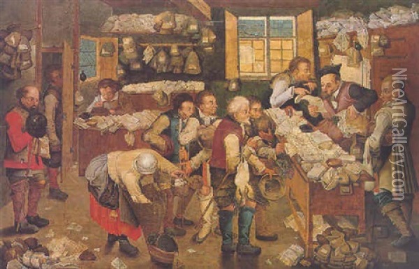 The Collector Of Tithes Oil Painting - Pieter Brueghel III