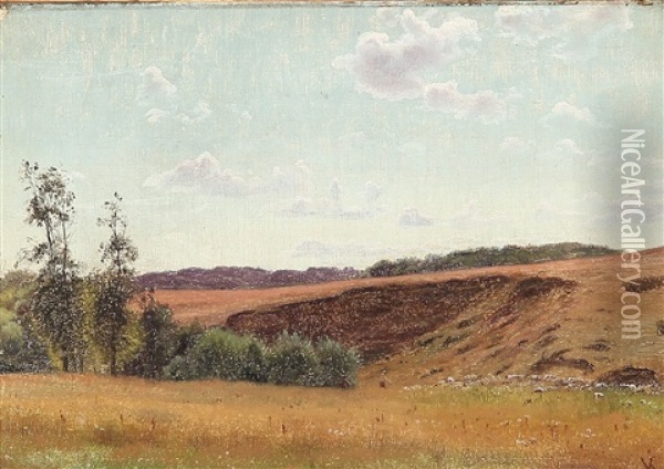 Summer Landscape Oil Painting - Vilhelm Peter Karl Kyhn