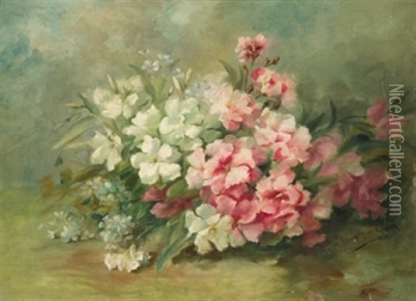 Flores Oil Painting - Emilia Coranty de Guasch