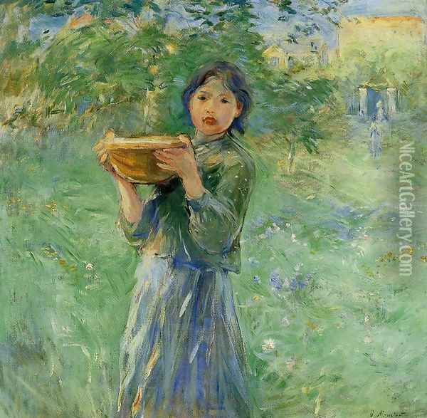 The Bowl Of Milk Oil Painting - Berthe Morisot