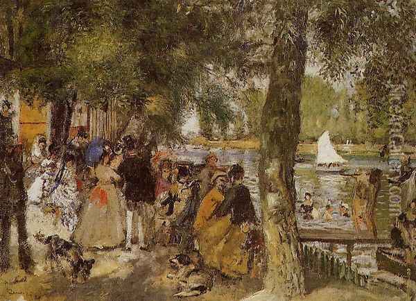 La Grenouillere3 Oil Painting - Pierre Auguste Renoir