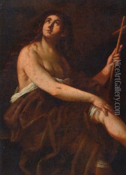 The Penitent Magdalene Oil Painting - Cavaliere Giovanni Baglione